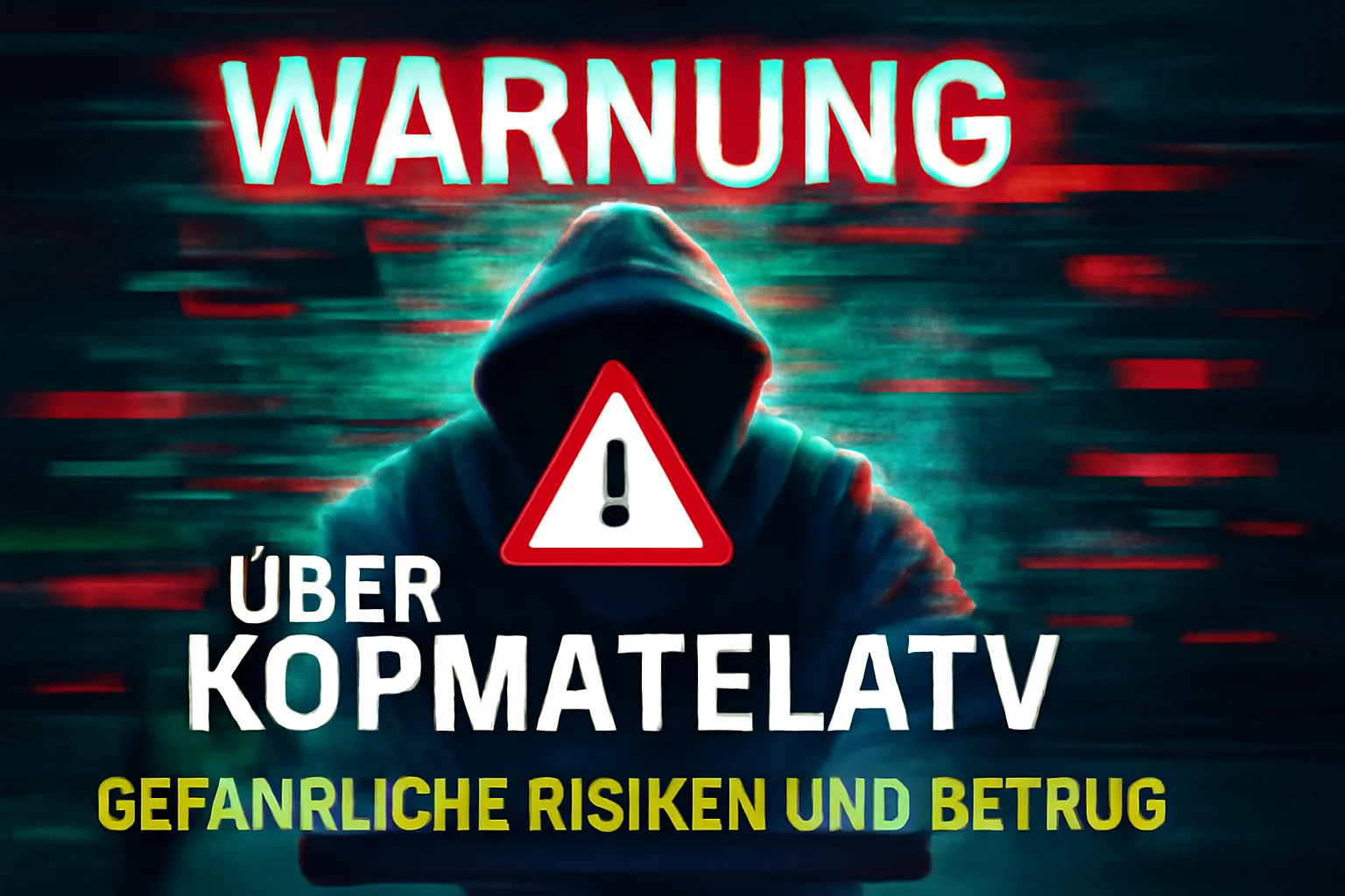 Warnung über Kopmatelatv: Gefährliche Risiken wie Betrug, Phishing und Malware, die Nutzer auf dieser Plattform erwarten können.