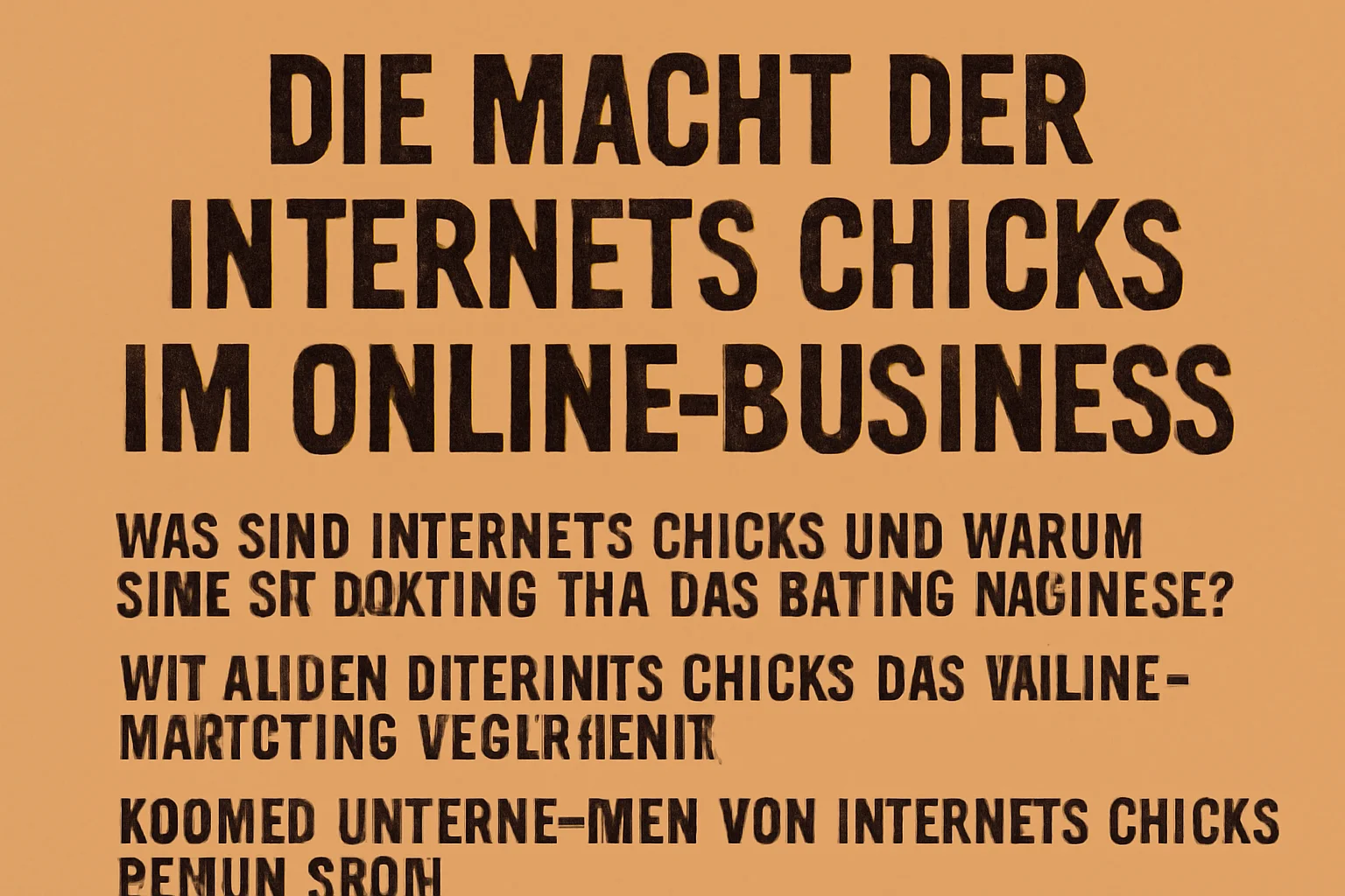 Internet Chicks, InternetChicks, Internets Chicks