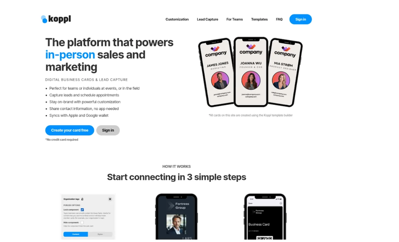 digitale Visitenkarten