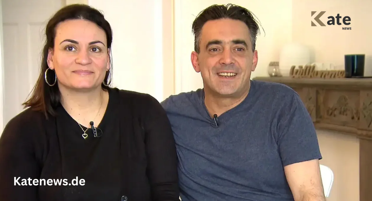 Maria Zarrella und ihr Partner Vincenzo bei einem TV-Auftritt